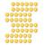 Bucket of JUGS Optic Yellow Dimpled Sting-Free Baseballs