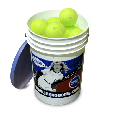 Bucket-lite-flite-softballs-
