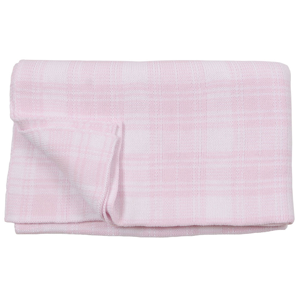 Plaid Baby Blanket Pink Baby Crossing