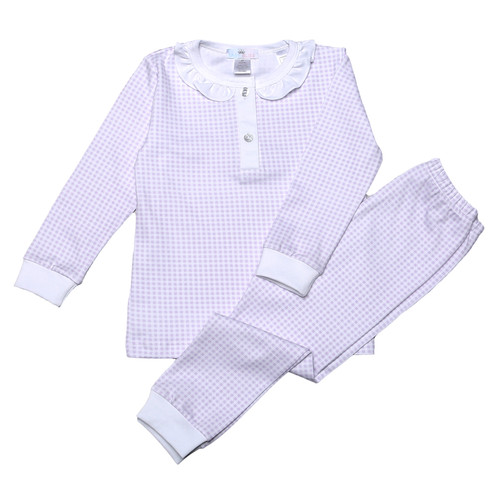 baby gingham pyjamas