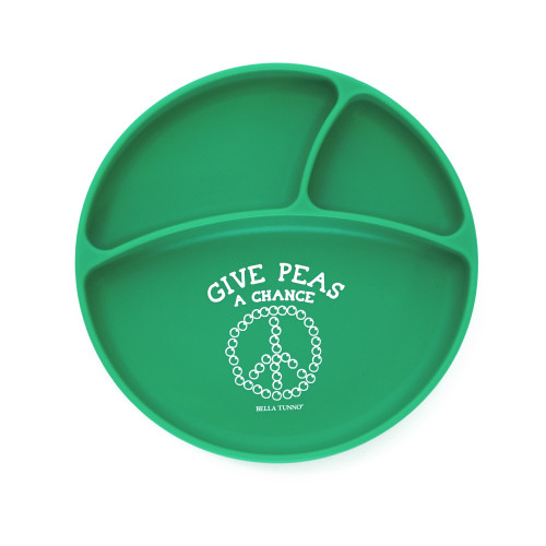 Give Peas A Chance Silicone Plate Give Peas A Chance Silicone Plate