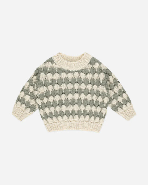 Bubble Knit Sweater in Laurel Stripe