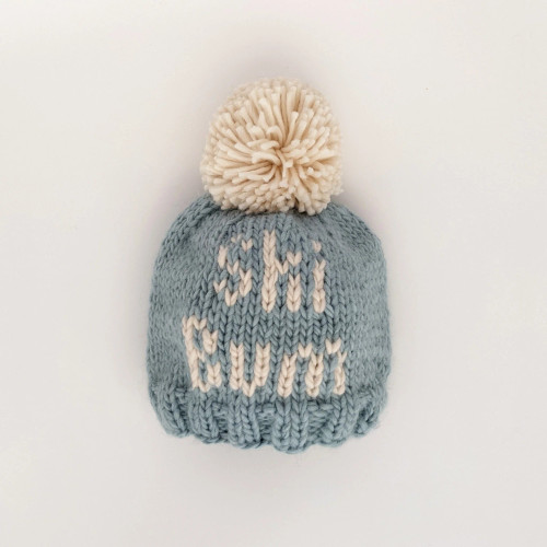 Ski Bum Surf Blue Beanie Hat