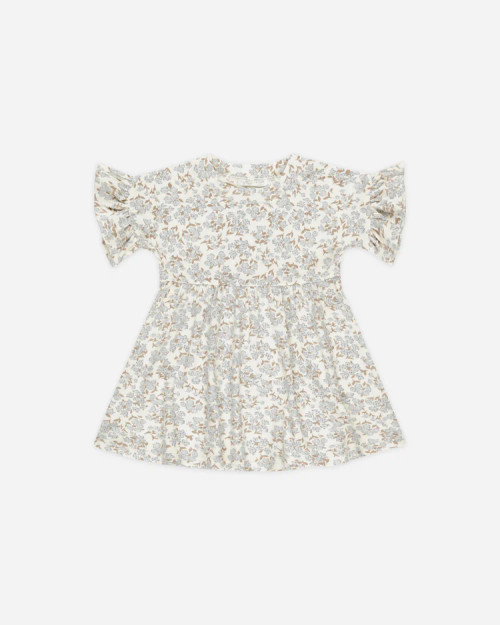 Babydoll Dress - Blue Ditsy