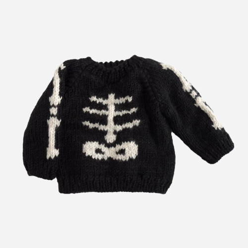 Black Skeleton Sweater