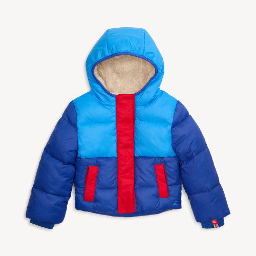 Storm Blue Nylon Puffer Parka Storm Blue Nylon Puffer Parka