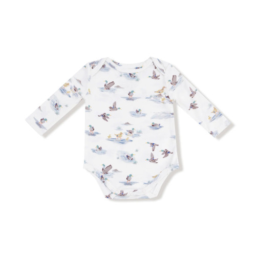 Lap Shoulder Bodysuit - Migrating Mallards