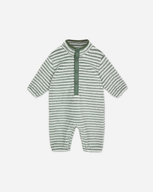 Evergreen Stripe Fuzzy Jumpsuit