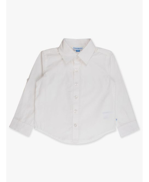 White Long Sleeve Button Down Shirt - Toddler