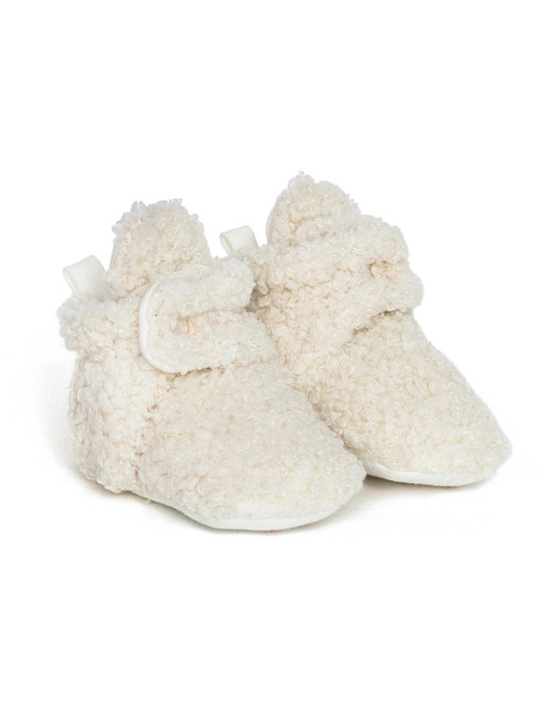 Sherpa Fur Booties - Cream