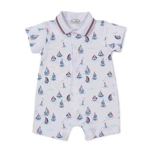 Red, White, & Blue Regatta Short Playsuit