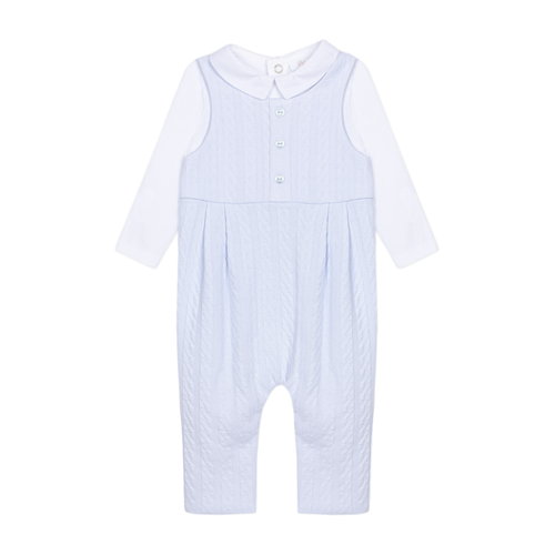 Blue Quilt Overall Set