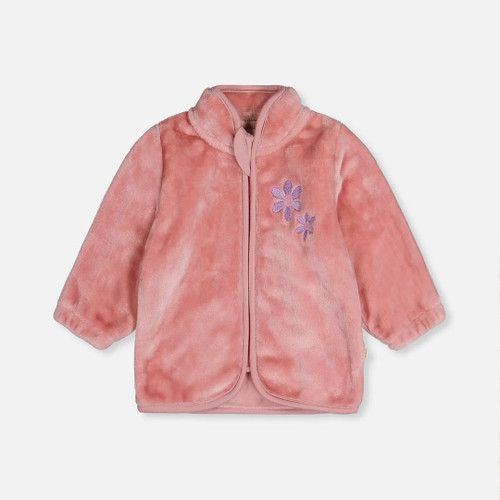 Pink Flower Fleece Jacket