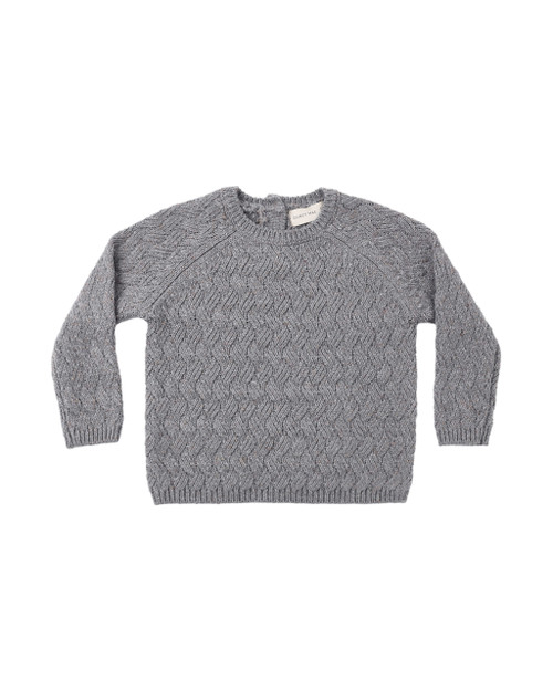 Heather Slate Knit Sweater