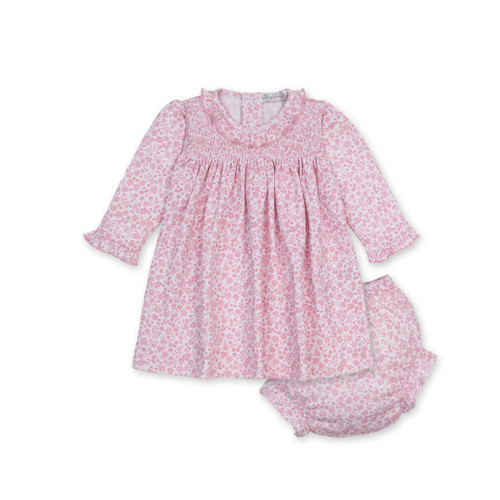 Pink Fall Blooms Smock Dress Set | Registry Item For J+S