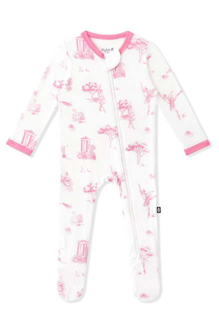 Printed Zip Footie - Toile Ballet | Registry Item For J+S