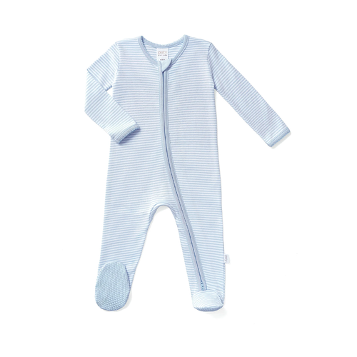 Striped Zipper Footie | Registry Item For A+A