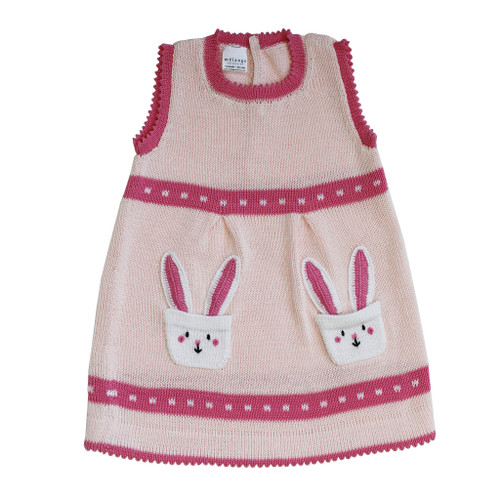 Knit Bunny Pocket Dress - Toddler