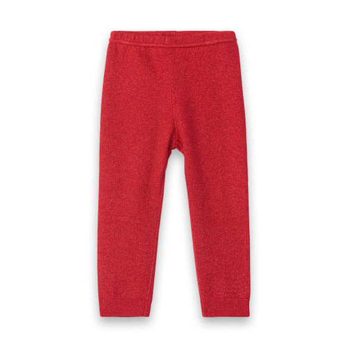 Red Sparkle Cable Legging