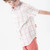 White & Red Button Down - Toddler