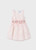Blush Organza Embroidered Dress with Sash - Toddler