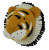 Felted Tiger Head - Large