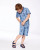 Chambray Palm Tree Shorts - Toddler