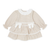 Beige Knit Dress with Bows