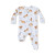 2 Way Zipper Footie - Blue Horses