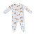 2 Way Zipper Footie - Blue Horses