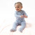 Ruffle Back Zipper Footie - Calico