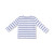 Long Sleeve Henley - Blue Stripe