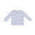 Long Sleeve Henley - Blue Stripe