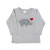 Grey Valentine Elephant Tee