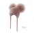 Double Pom Angora Hat With Ties
