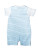 Blue Stripe Overall Set