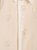 Cream Teddy Embroidered Velour Footie