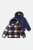 Reversible Fleece Jacket - Dark Blue And Brown - Toddler