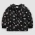 Black Floral Puffer Jacket - Toddler