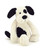 Bashful Black & Cream Puppy Plush