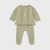 Green Knit Set with Flower Center | Registry Item For J+S