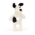 Bashful Rufferty Black & Cream Puppy Ring Rattle