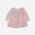 Pink Quilted Dress with Pleates