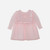 Pink Quilted Dress with Pleates