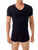 Plus Size Men’s Cotton Concealer Compression V-Neck T-Shirt 2-Pack