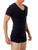 Plus Size Men’s Cotton Concealer Compression V-Neck T-Shirt 2-Pack