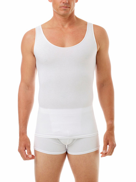 Men’s Ultra-Light Compression Tank Top for Gynecomastia | Cotton Spandex Chest Binder