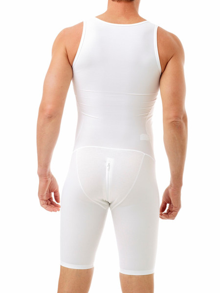 Men's Compression Bodysuit with Rear Zipper Plus Size – Full Body Shapewear & Tummy Control