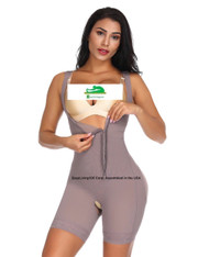 2nd Stage Compression Bodysuit for Post-Surgery Recovery – Abdominal Girdle with FREE 2 Lipofoam Sheets | Anti-Microbial, Latex-Free