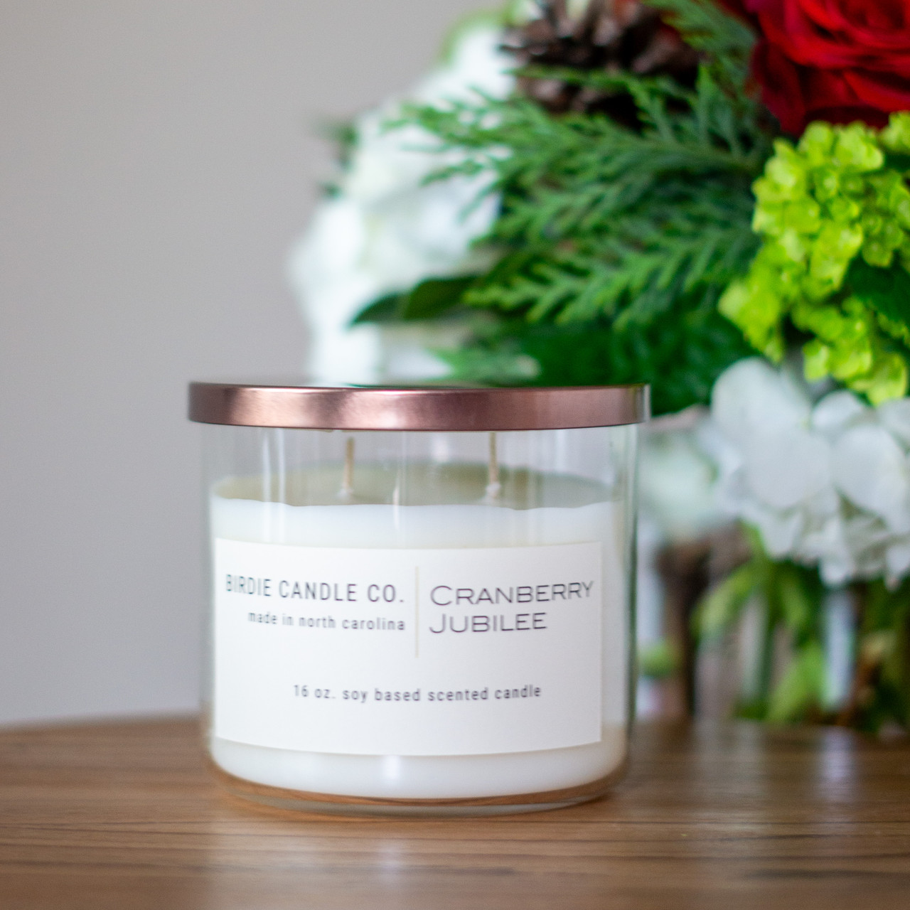 CRANBERRY JUBILEE 16 OZ HAND POURED CANDLE Nightingale Floral Company